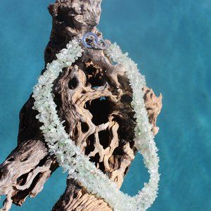 The Cleopatra Collection/Moss Agate Necklace